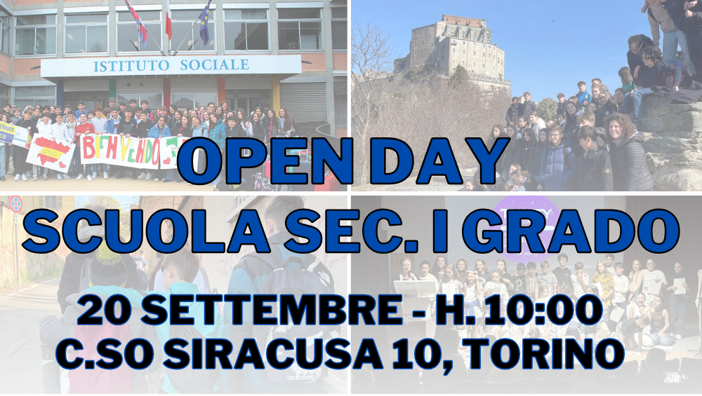 SCUOLA MEDIA – OPEN DAY del 20 SETTEMBRE